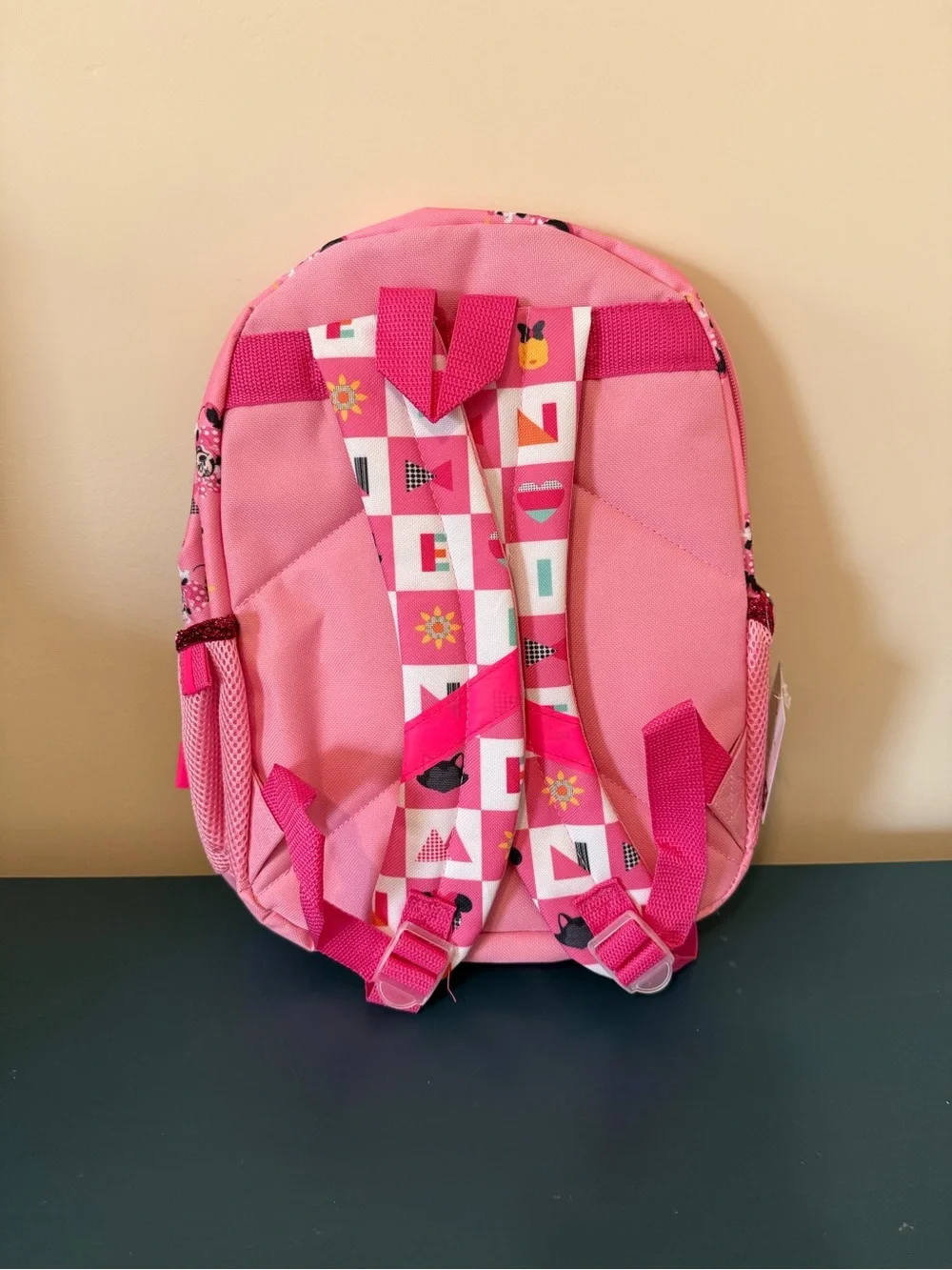 Disney Minnie Mouse Iridescent Pink Kids Backpack
